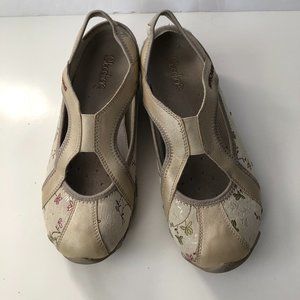 Skechers Activewear Bikers Bloom Leather Slip On